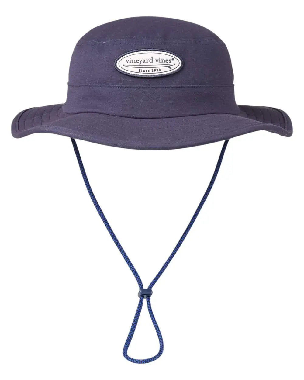 Vineyard Vines F002311 Surf Patch Canvas Bucket Hat - Vineyard Navy - S/m