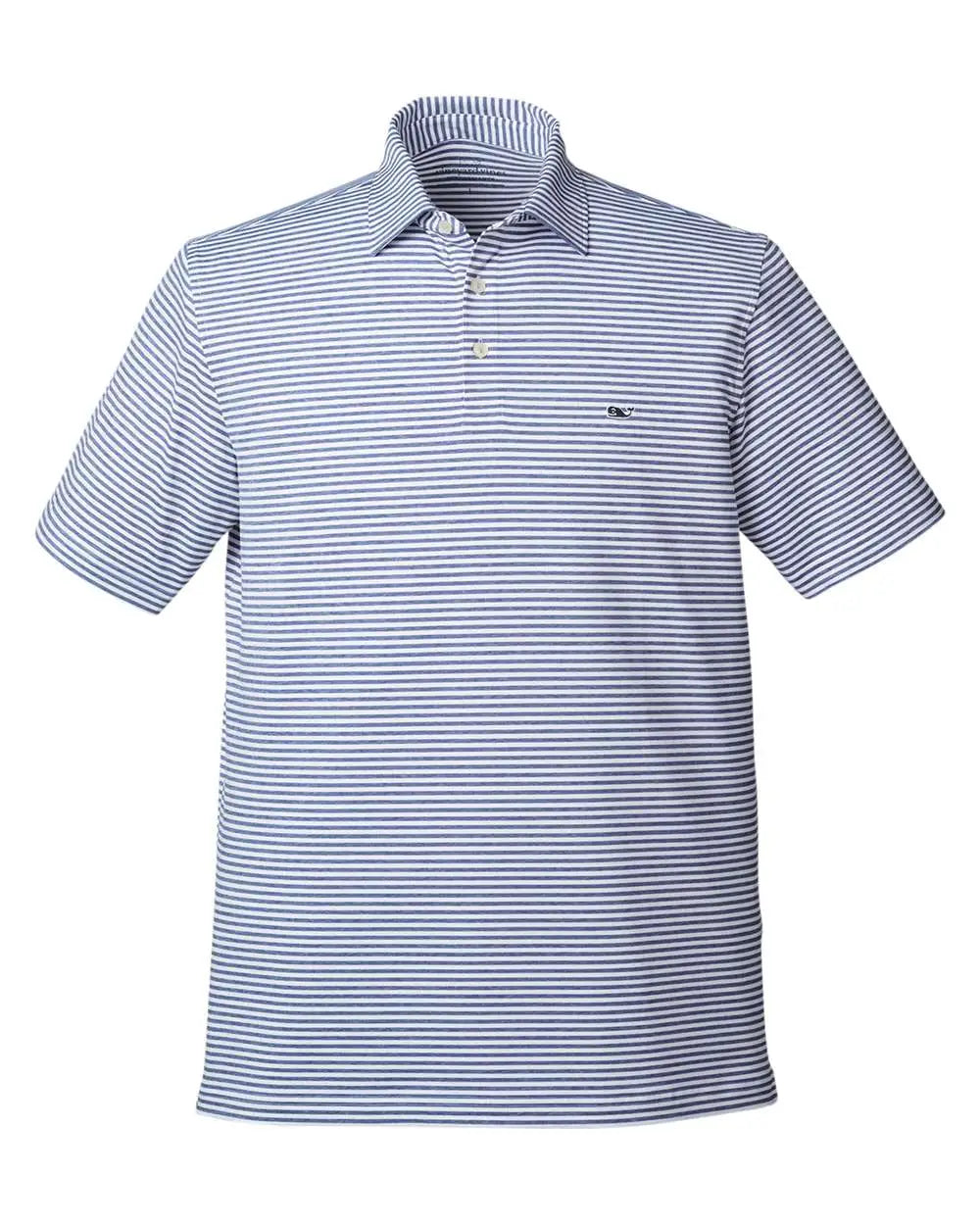 Vineyard Vines G011145 Heathered Winstead Sankaty Polo - Kingfisher - Adult s