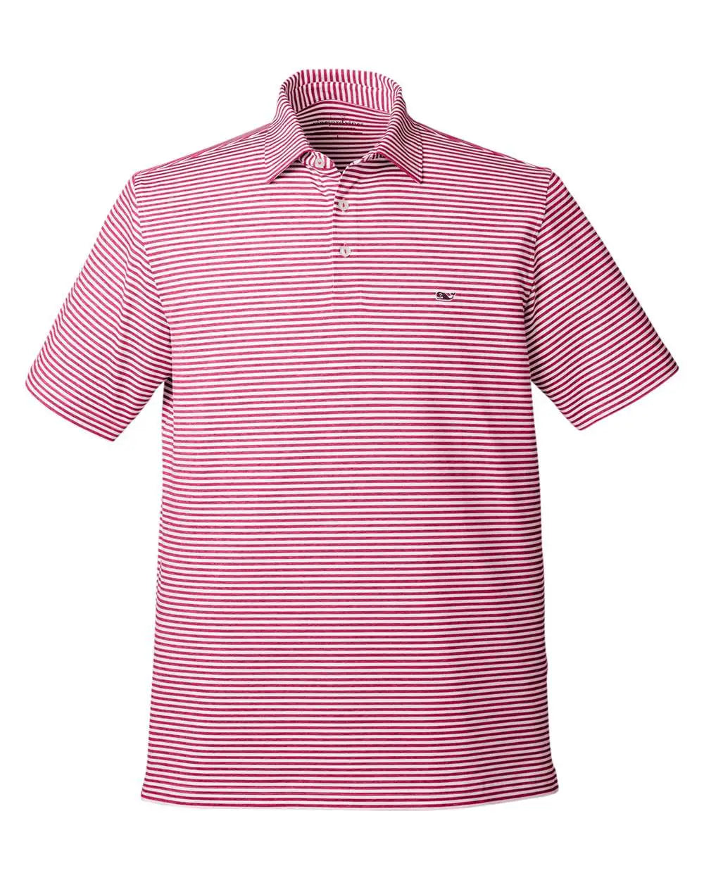 Vineyard Vines G011145 Heathered Winstead Sankaty Polo - Light House Red - Adult s