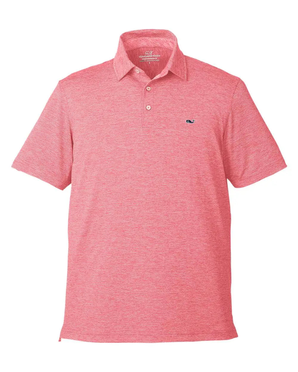 Vineyard Vines G011146 Destin Stripe Sankaty Polo - Lobster Reef