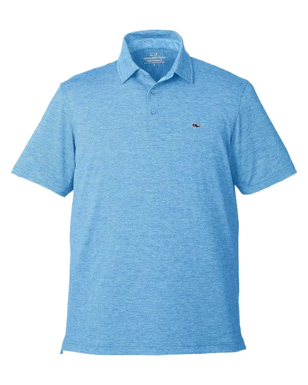 Vineyard Vines G011146 Destin Stripe Sankaty Polo - Ocean Breeze