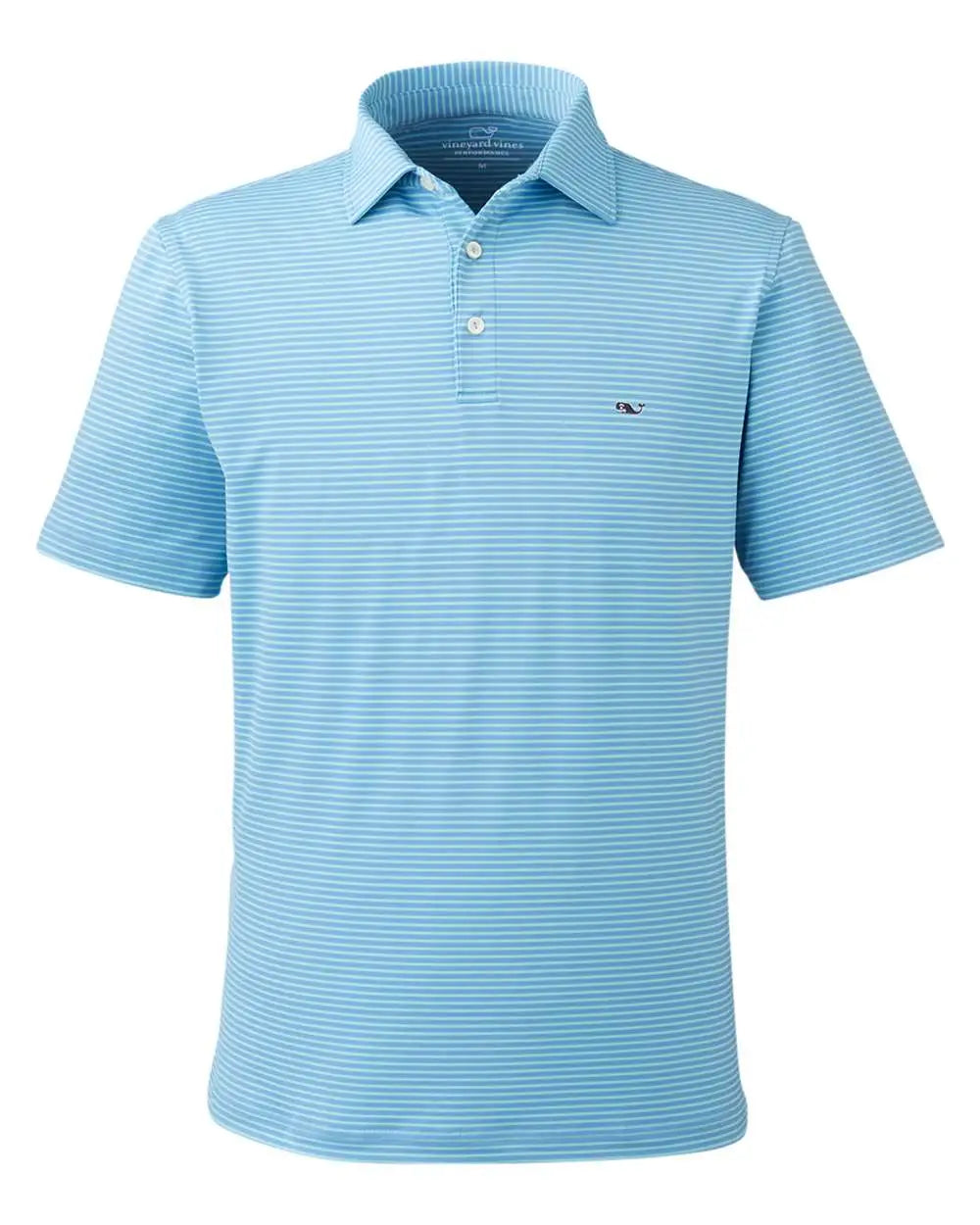 Vineyard Vines G012426 Bradley Stripe Sankaty Polo - Andros Blue