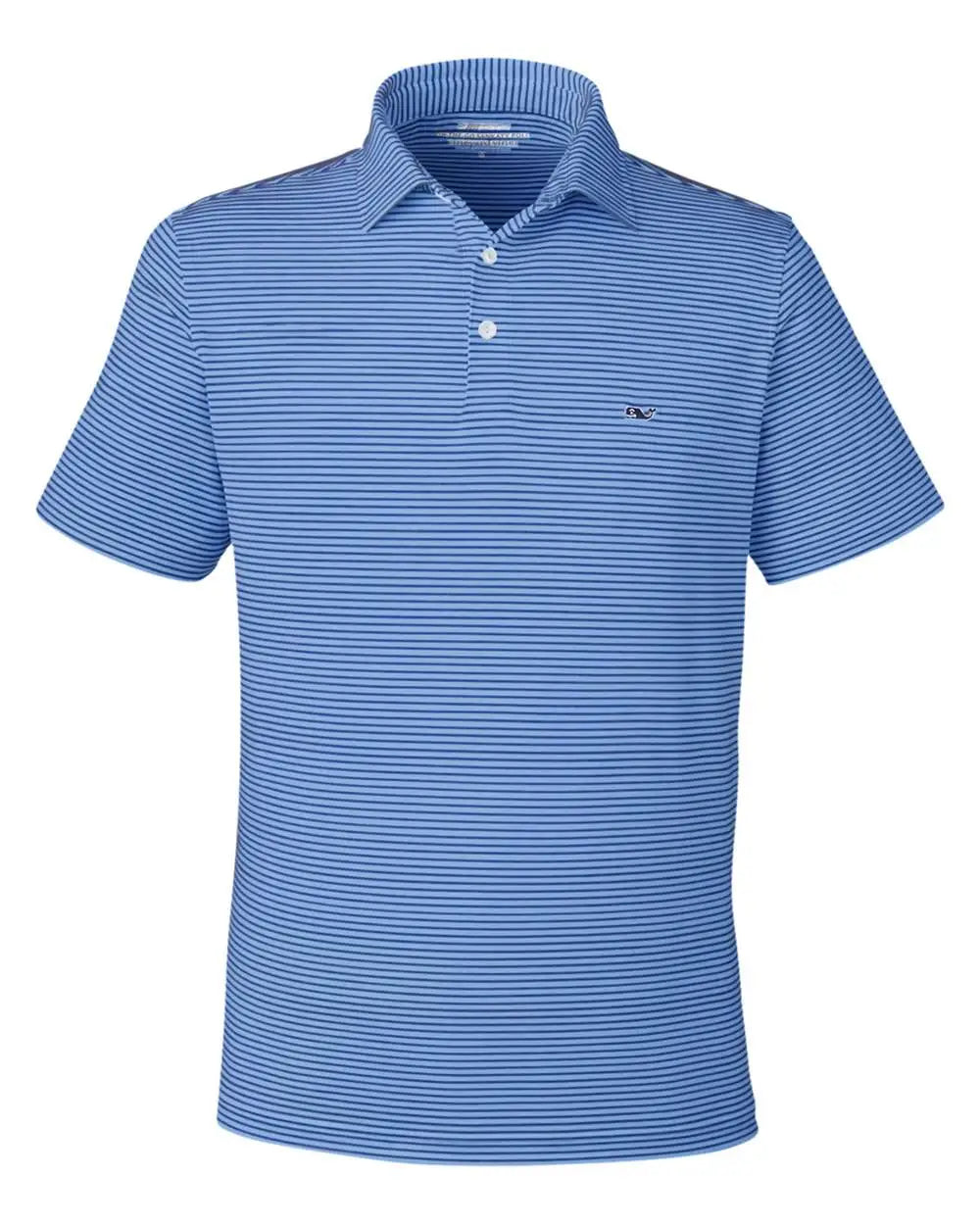 Vineyard Vines G012426 Bradley Stripe Sankaty Polo - Maui Blue