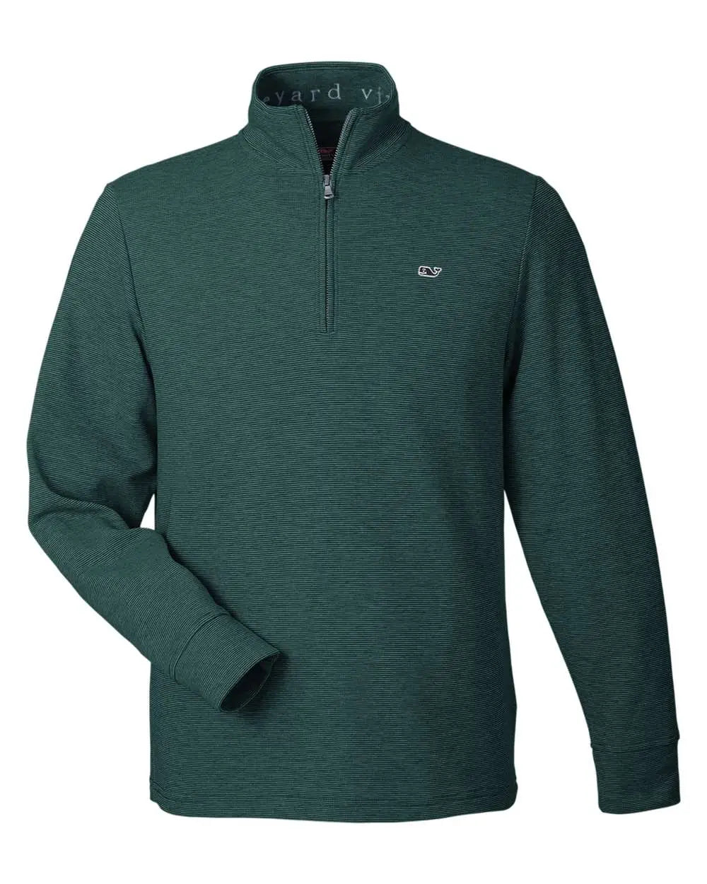 Vineyard Vines K002708 Saltwater Quarter-zip Pullover - Charleston Green - Adult s