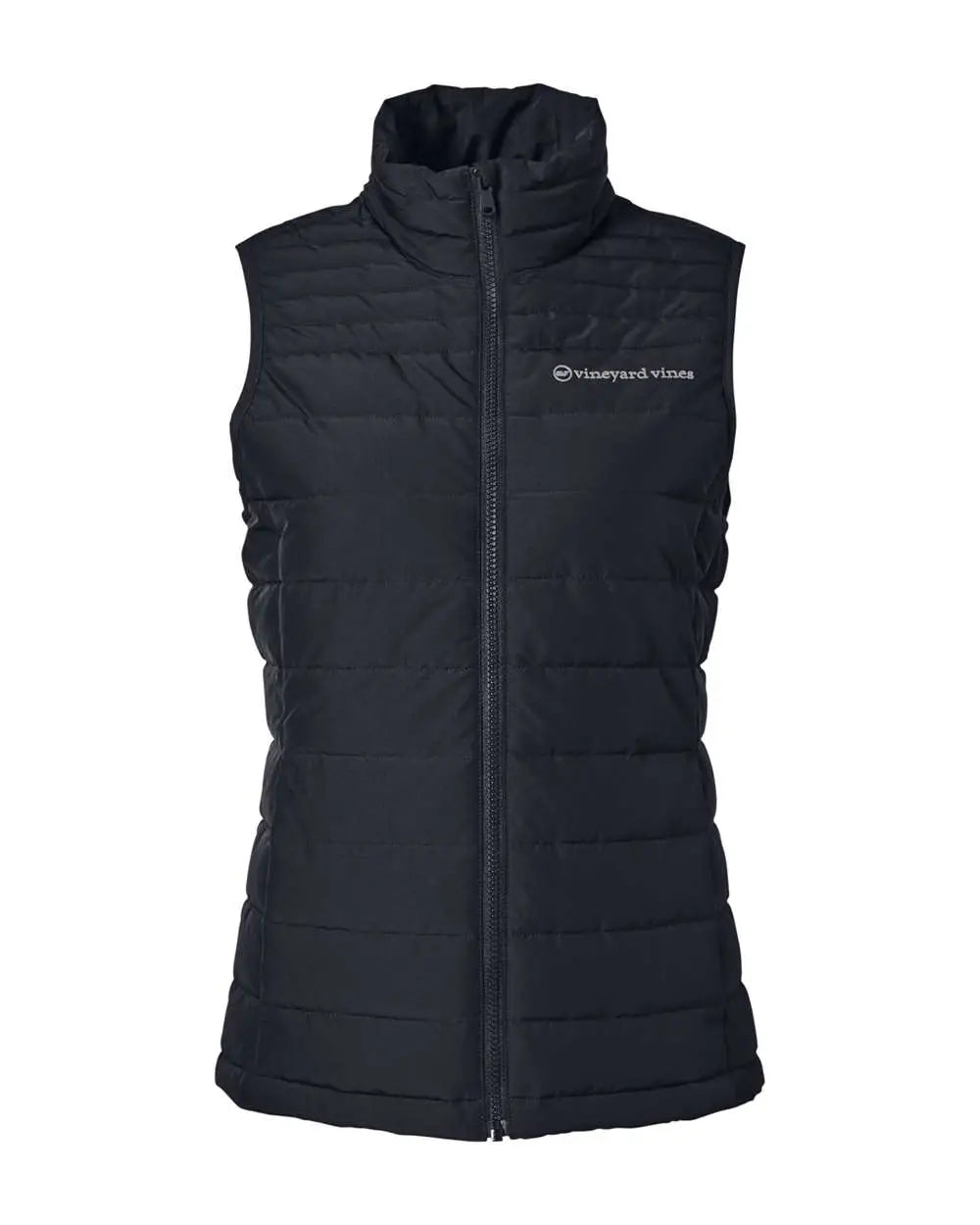 Vineyard Vines O001806 Women’s Mountain Weekend Puffer Vest - Jet Black / Ladies Xs