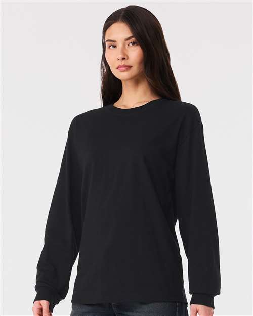 Vintage Black 6 oz. Heavyweight Long Sleeve Tee - 3511