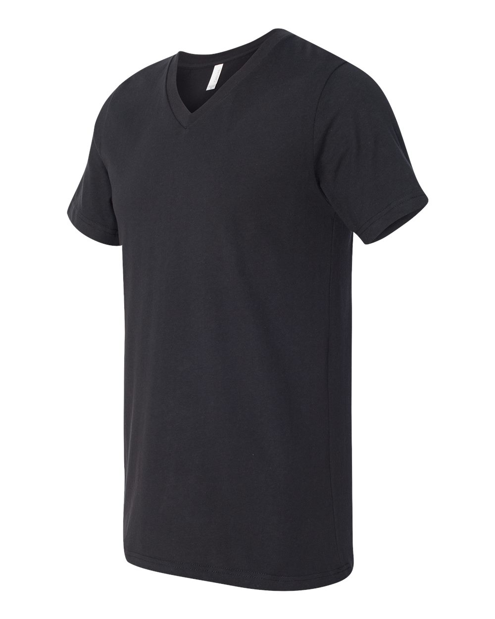 Vintage Black Jersey V-Neck Tee - 3005