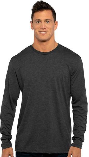 Vintage Black Triblend Long Sleeve T-Shirt - 6071