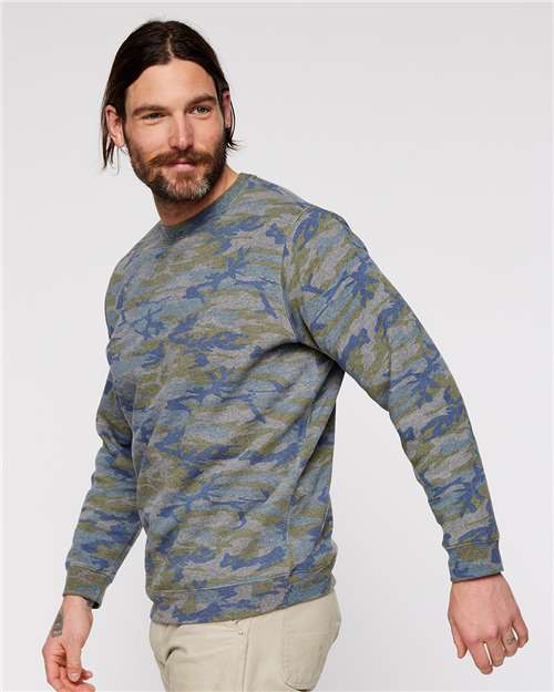 Vintage Camo Elevated Fleece Crewneck Sweatshirt - 6925