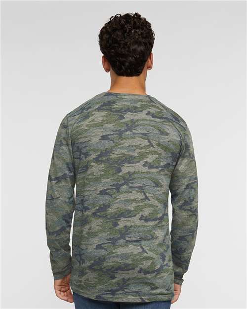 Vintage Camo Fine Jersey Long Sleeve Tee - 6918