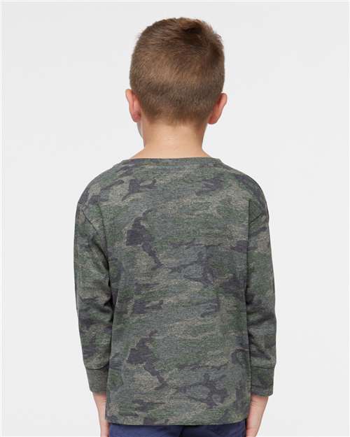 Vintage Camo Toddler Fine Jersey Long Sleeve Tee - 3302