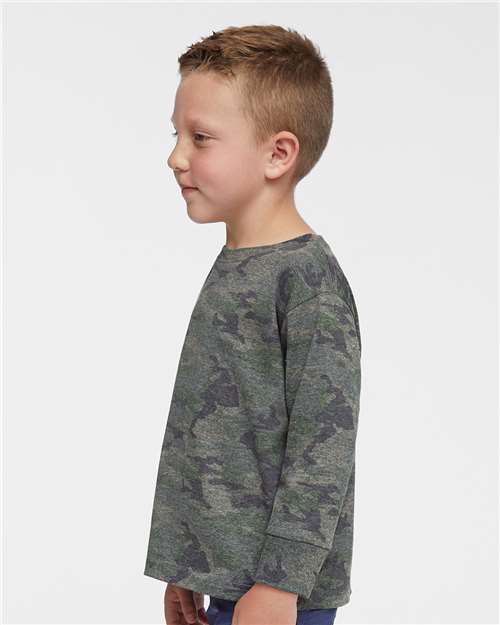 Vintage Camo Toddler Fine Jersey Long Sleeve Tee - 3302