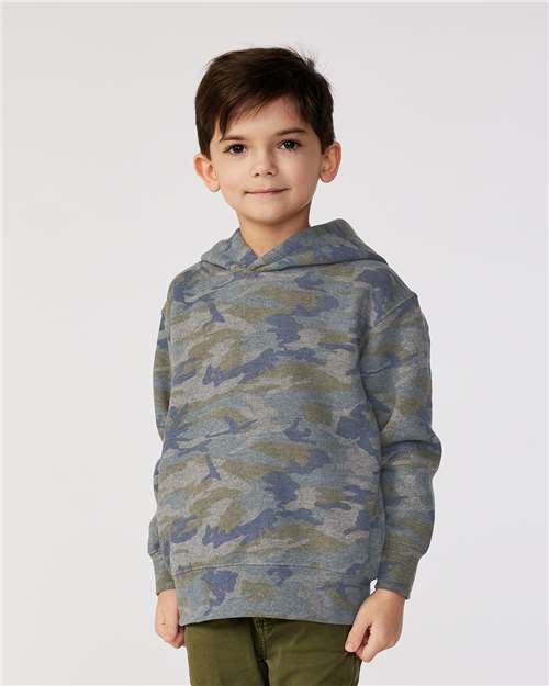 Vintage Camo Toddler Pullover Fleece Hoodie - 3326