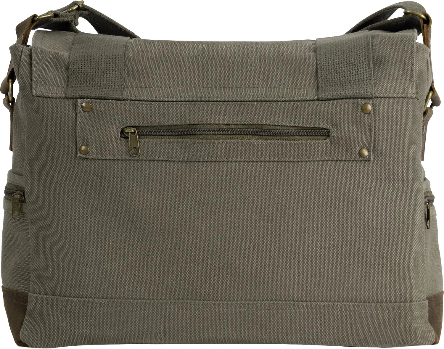 Vintage Canvas B-15 Pilot Messenger Bag - Olive Drab