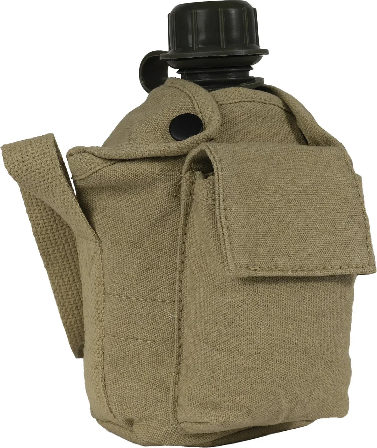 Vintage Canvas Carry-all Canteen Cover with Shoulder Strap