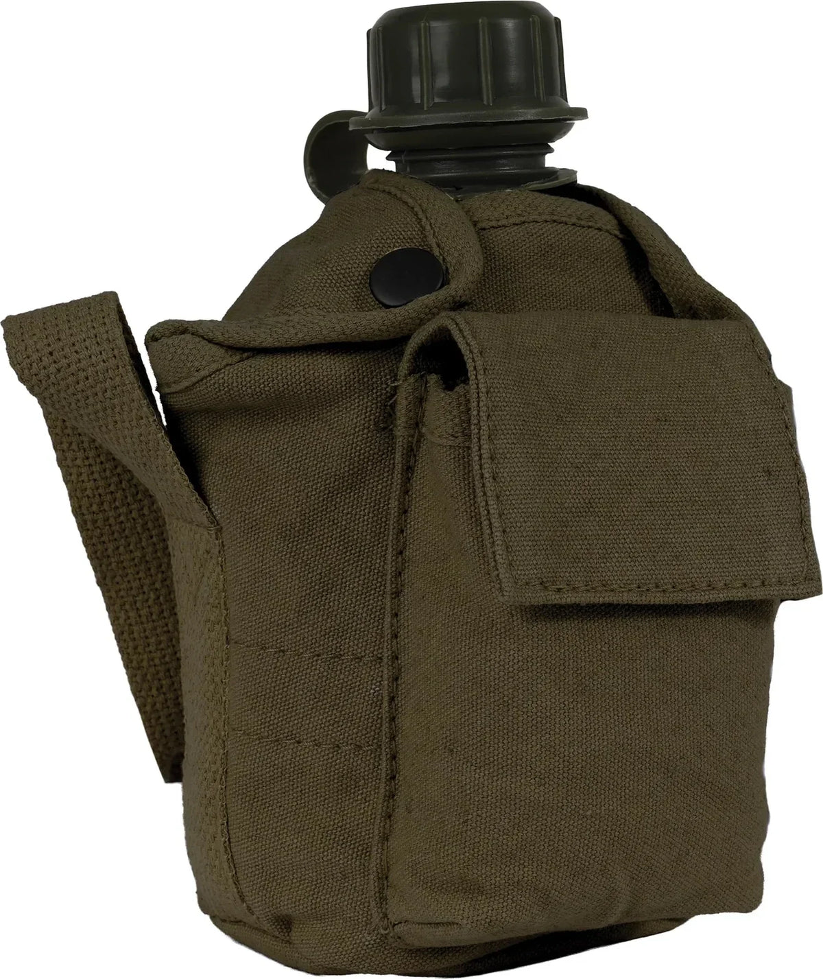 Vintage Canvas Carry-all Canteen Cover with Shoulder Strap