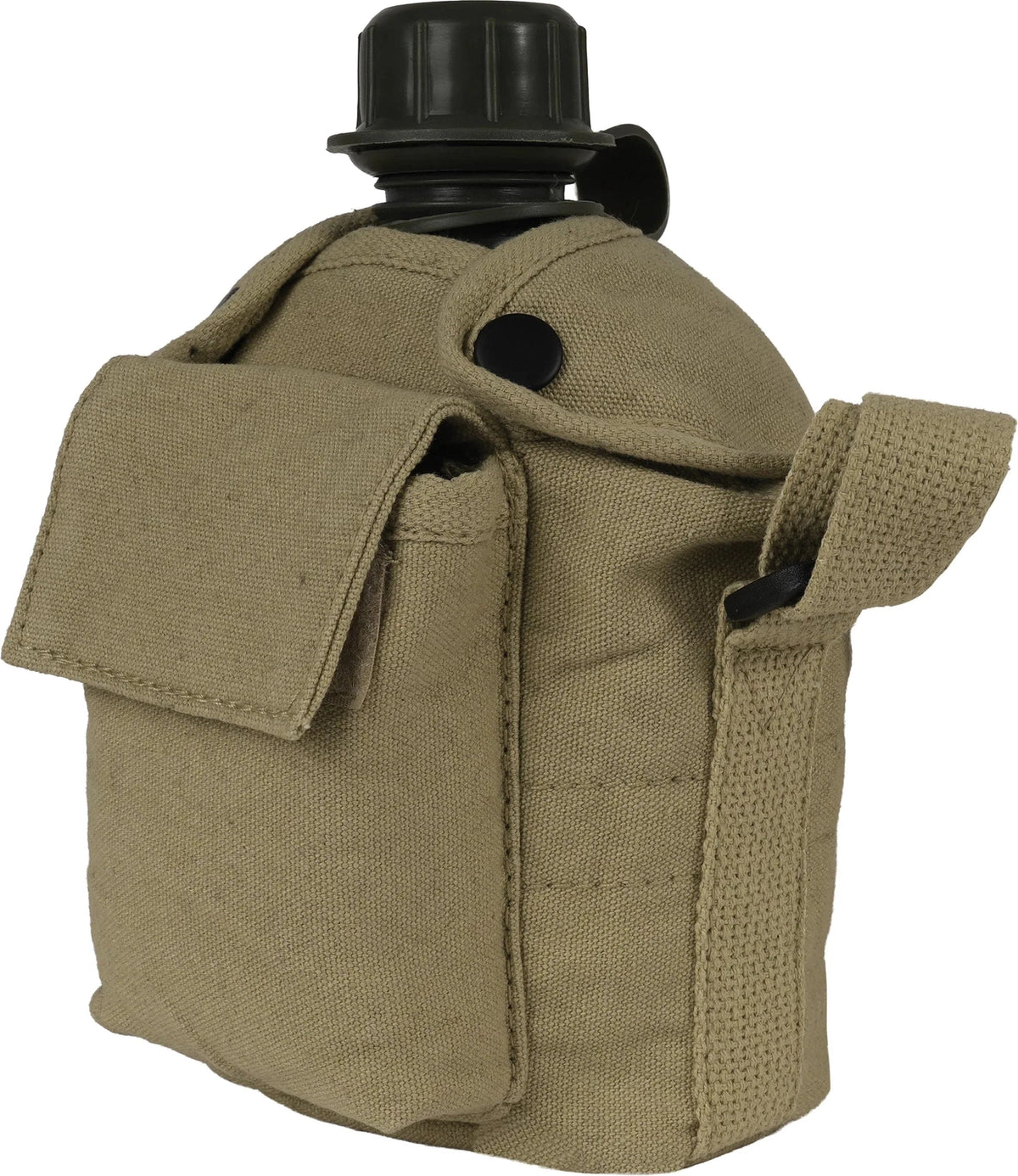 Vintage Canvas Carry-all Canteen Cover with Shoulder Strap