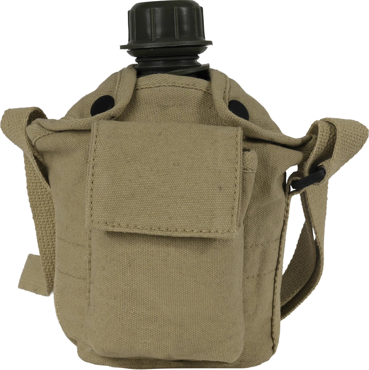Vintage Canvas Carry-all Canteen Cover with Shoulder Strap