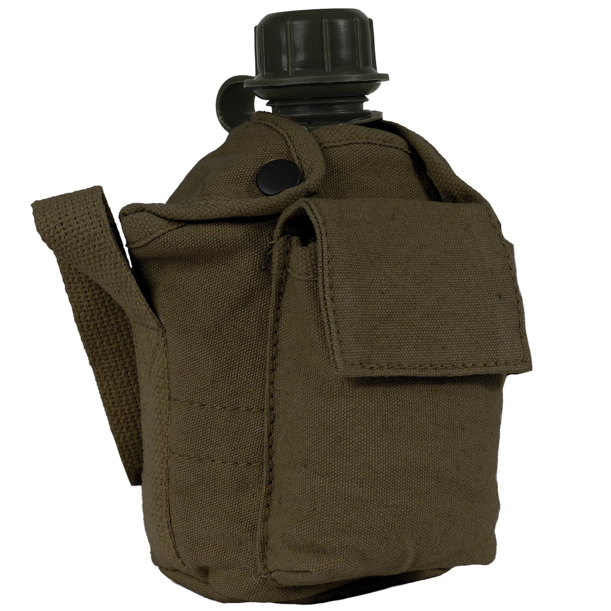 Vintage Canvas Carry-all Canteen Cover with Shoulder Strap