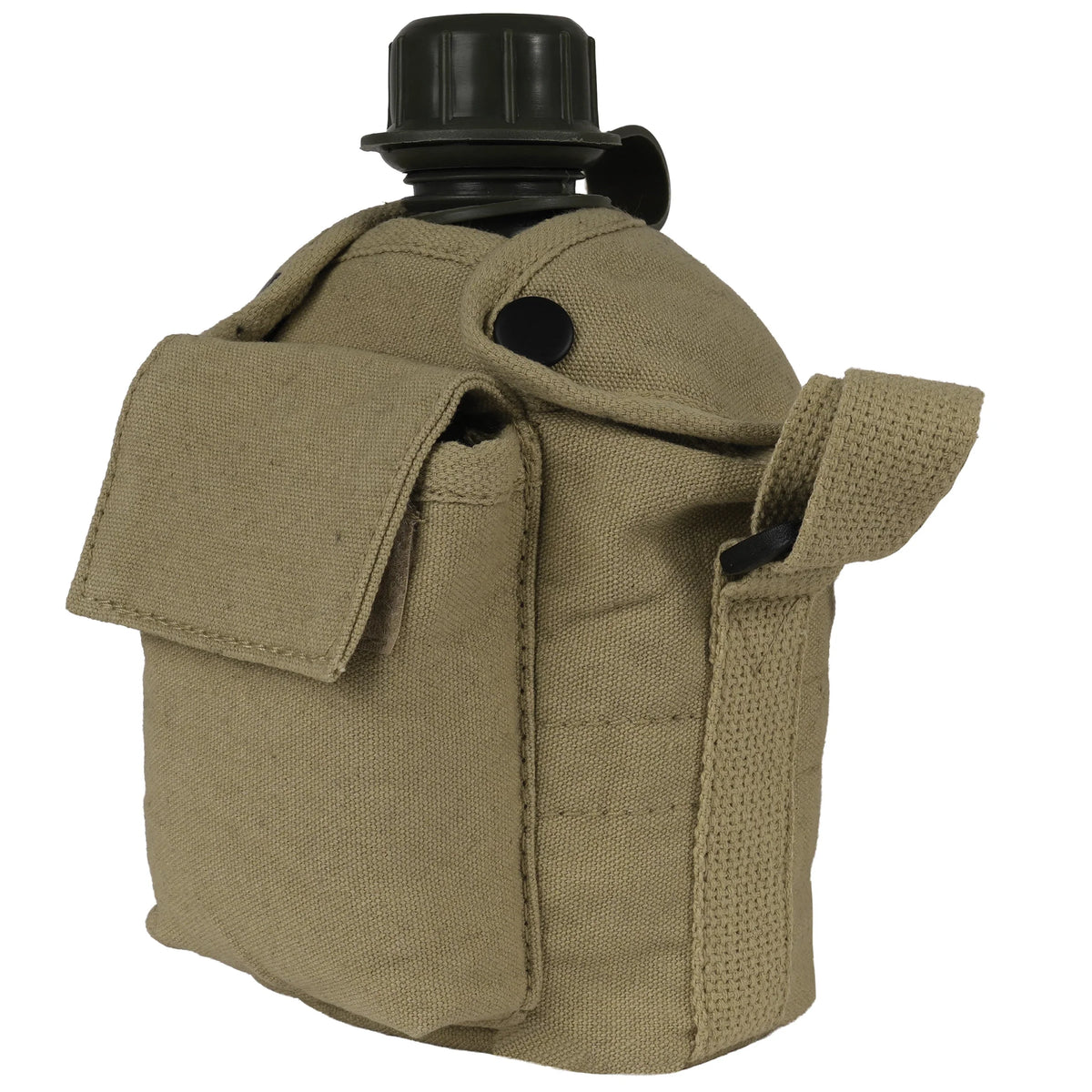Vintage Canvas Carry-all Canteen Cover with Shoulder Strap