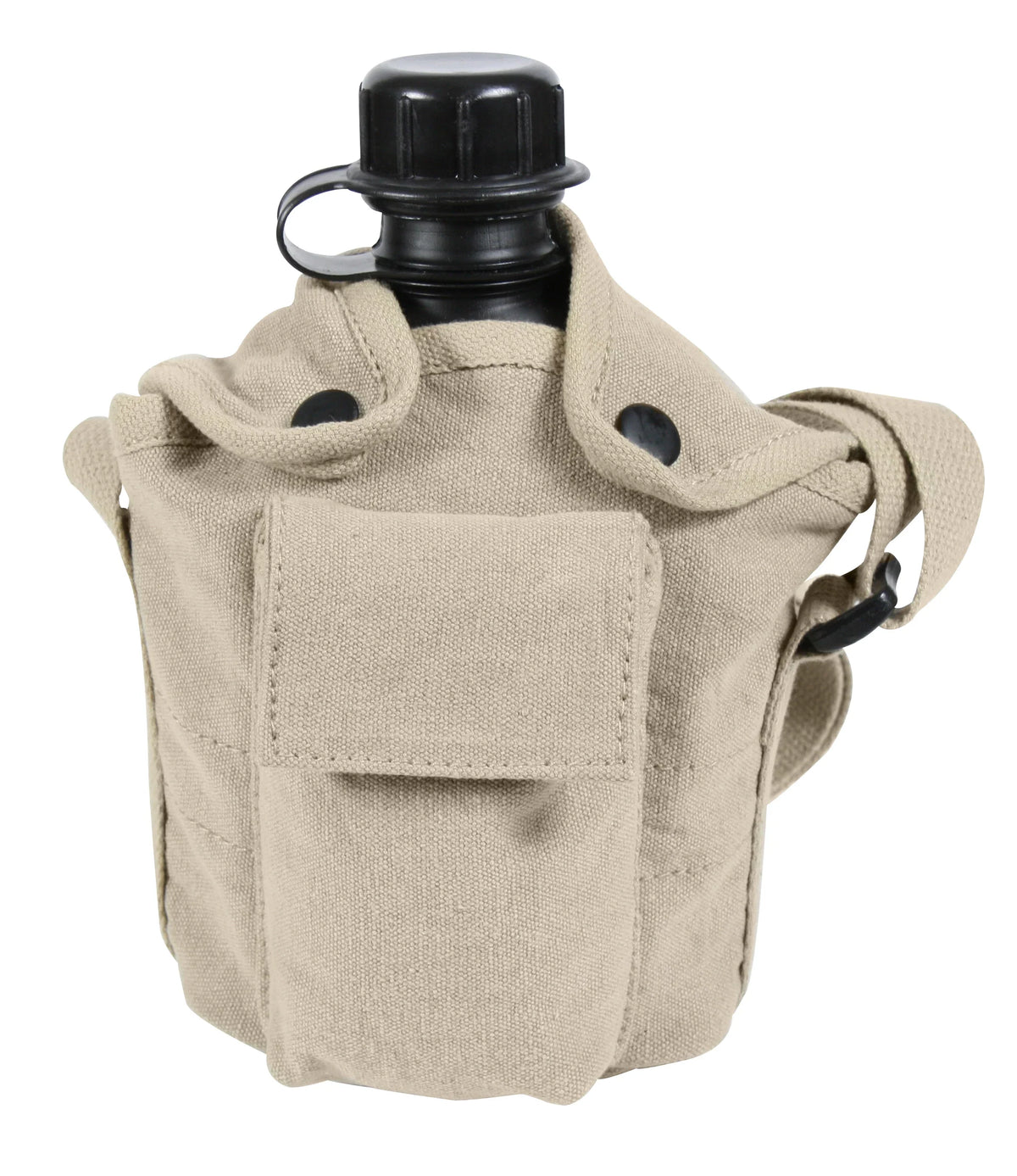 Vintage Canvas Carry-all Canteen Cover with Shoulder Strap