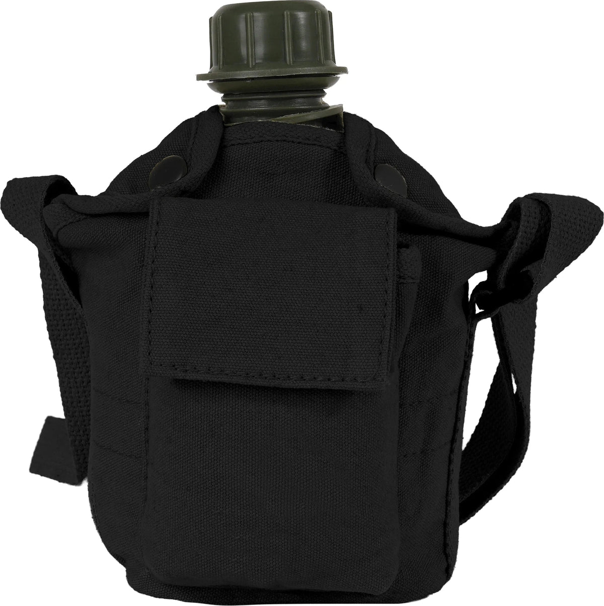 Vintage Canvas Carry-all Canteen Cover with Shoulder Strap