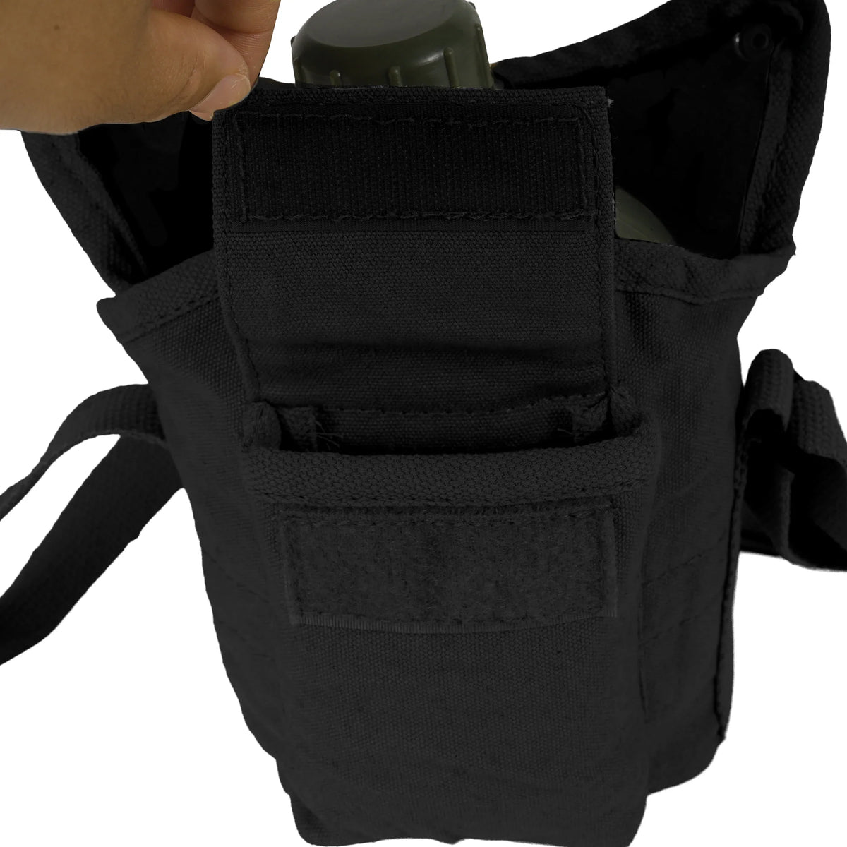 Vintage Canvas Carry-all Canteen Cover with Shoulder Strap