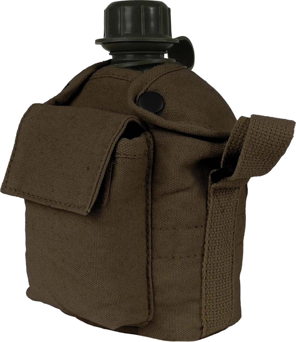 Vintage Canvas Carry-all Canteen Cover with Shoulder Strap