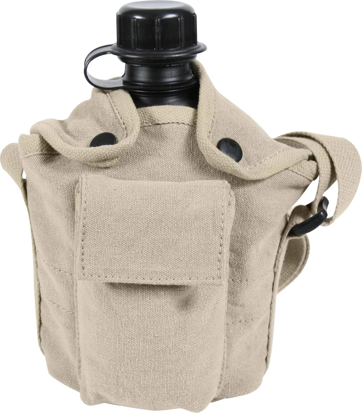 Vintage Canvas Carry-all Canteen Cover with Shoulder Strap