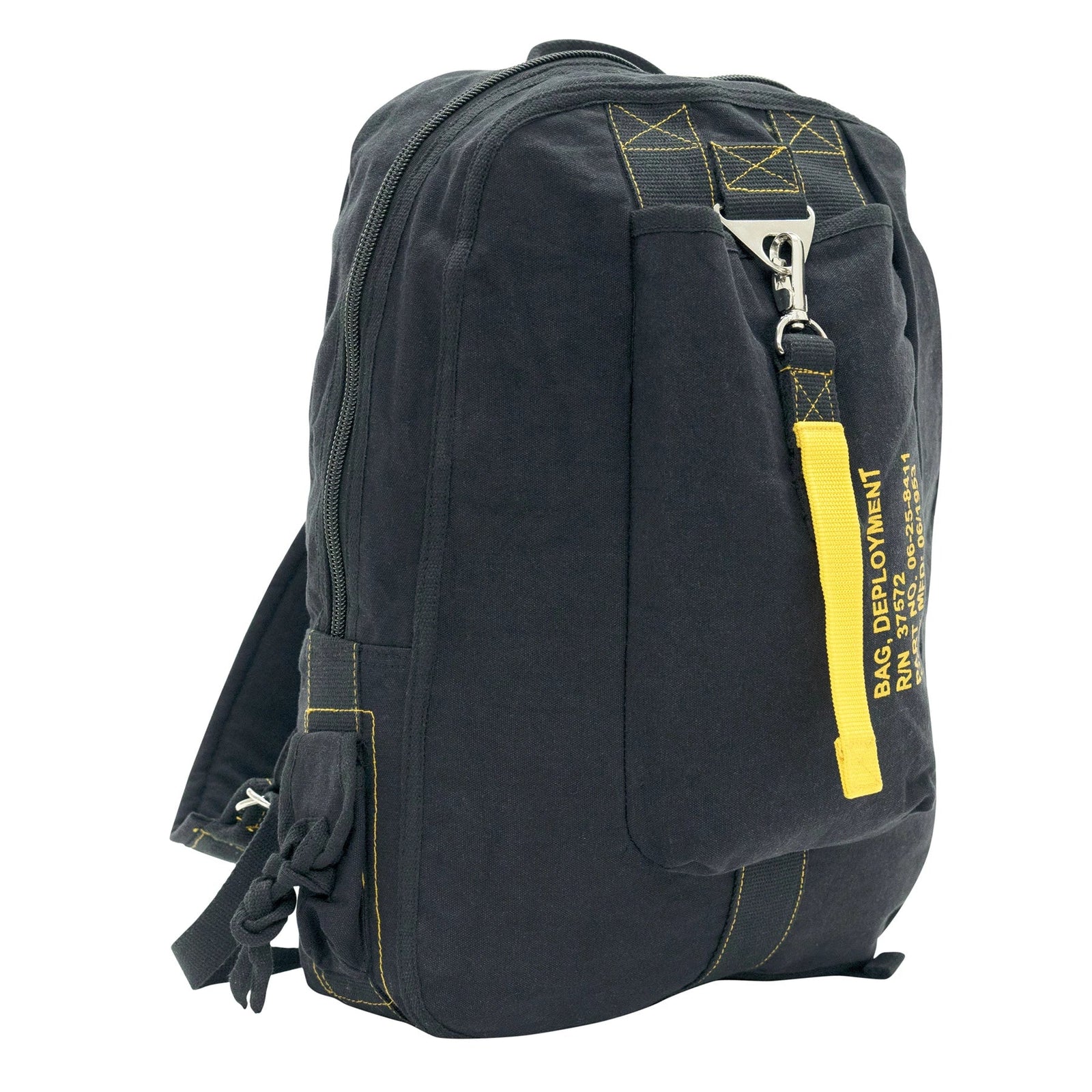 Vintage Canvas Flight Bag - Black