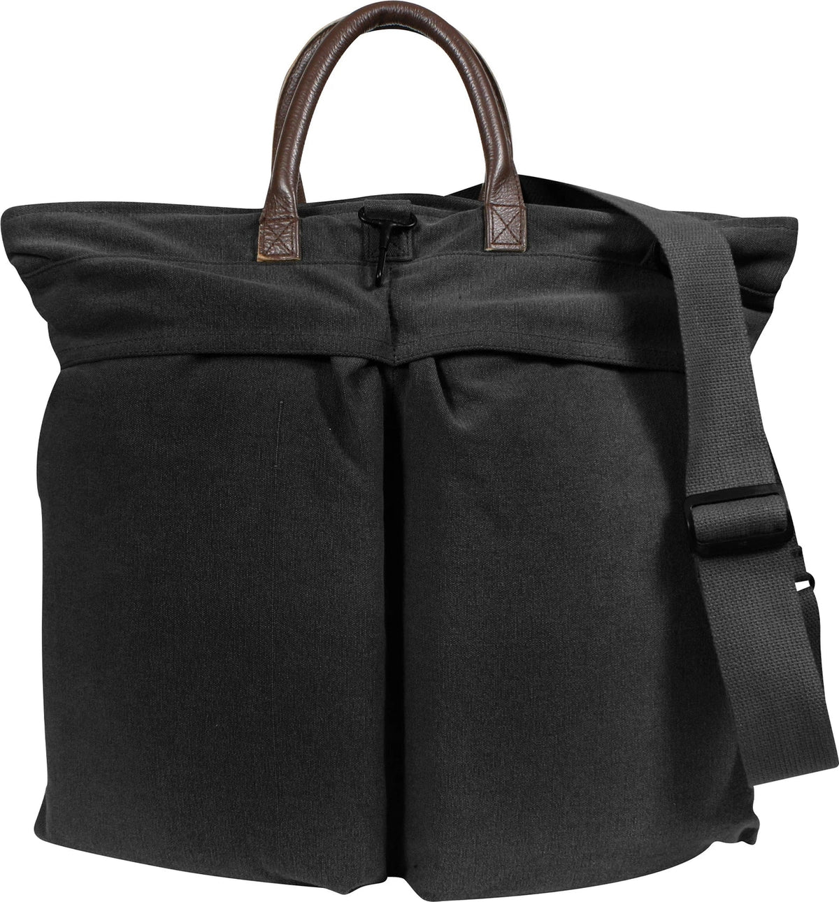 Vintage Canvas Helmet Bag - Black