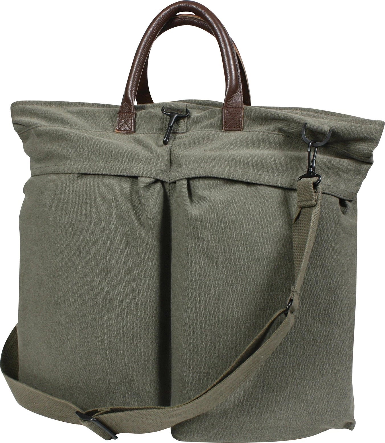 Vintage Canvas Helmet Bag - Black