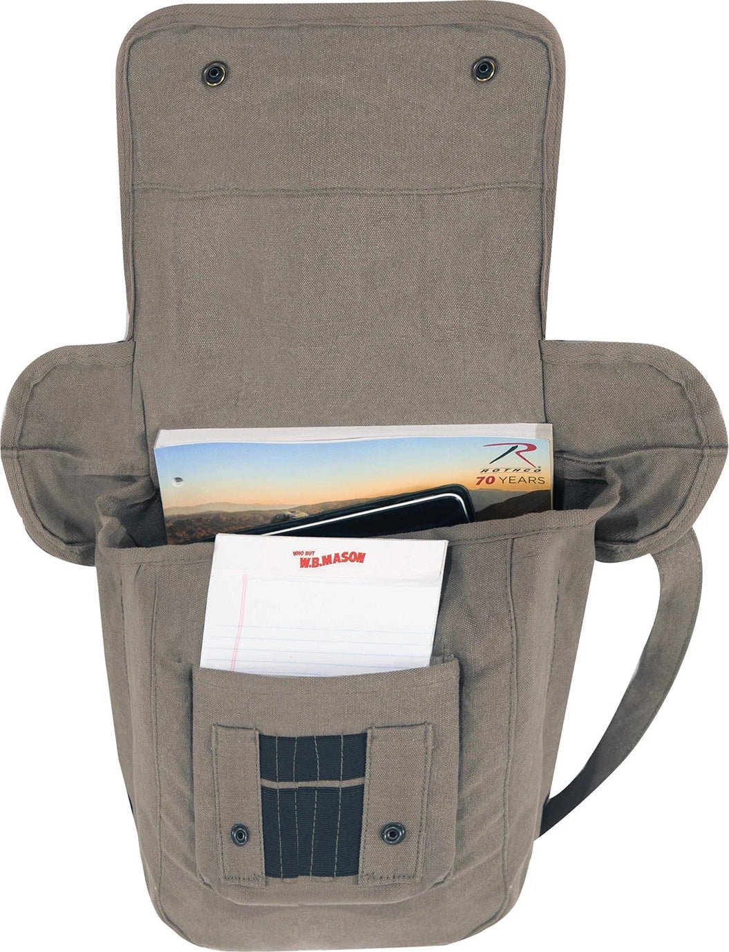 Vintage Canvas Map Case Shoulder Bag
