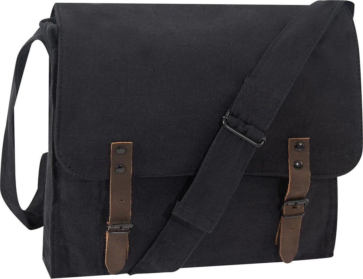 Vintage Canvas Medic Bag - Black