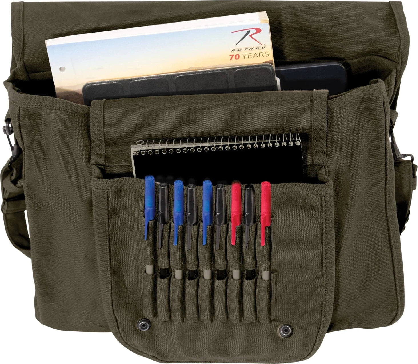 Vintage Canvas Paratrooper Bag - Olive Drab