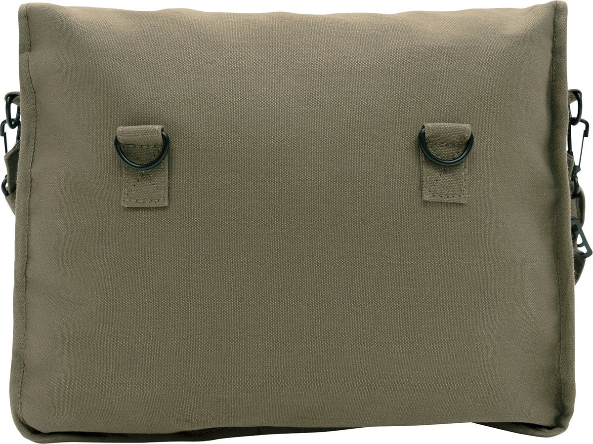 Vintage Canvas Shoulder Bag with Red Star