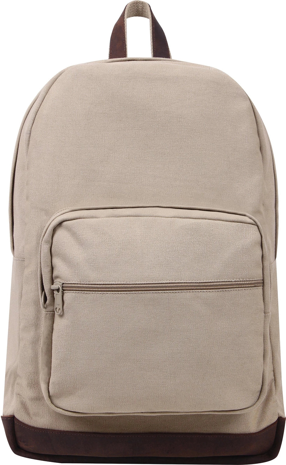 Vintage Canvas Teardrop Backpack with Leather Accents