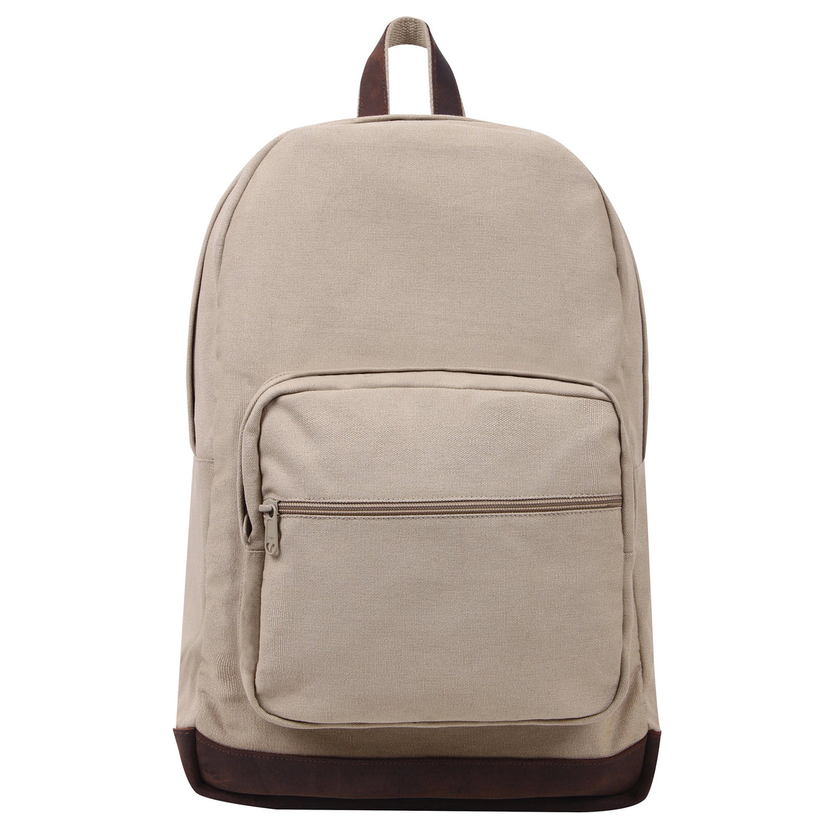 Vintage Canvas Teardrop Backpack with Leather Accents