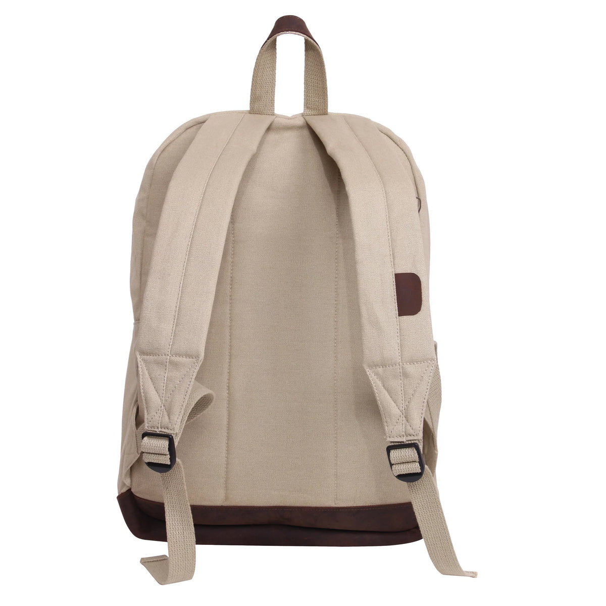 Vintage Canvas Teardrop Backpack with Leather Accents