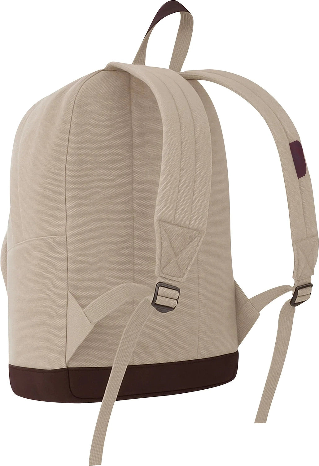 Vintage Canvas Teardrop Backpack with Leather Accents