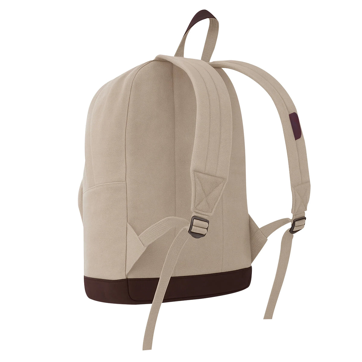 Vintage Canvas Teardrop Backpack with Leather Accents