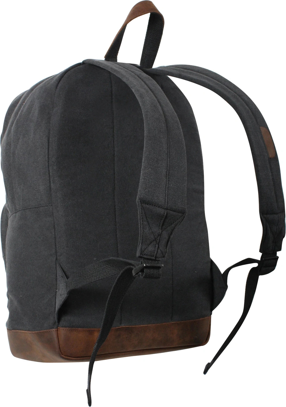 Vintage Canvas Teardrop Backpack with Leather Accents