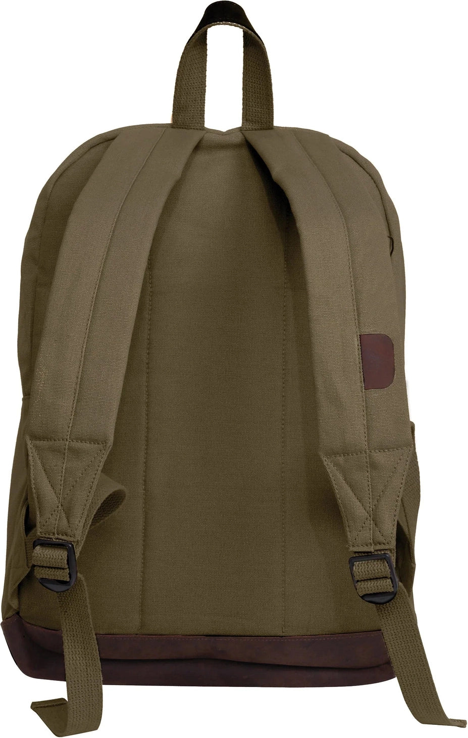 Vintage Canvas Teardrop Backpack with Leather Accents