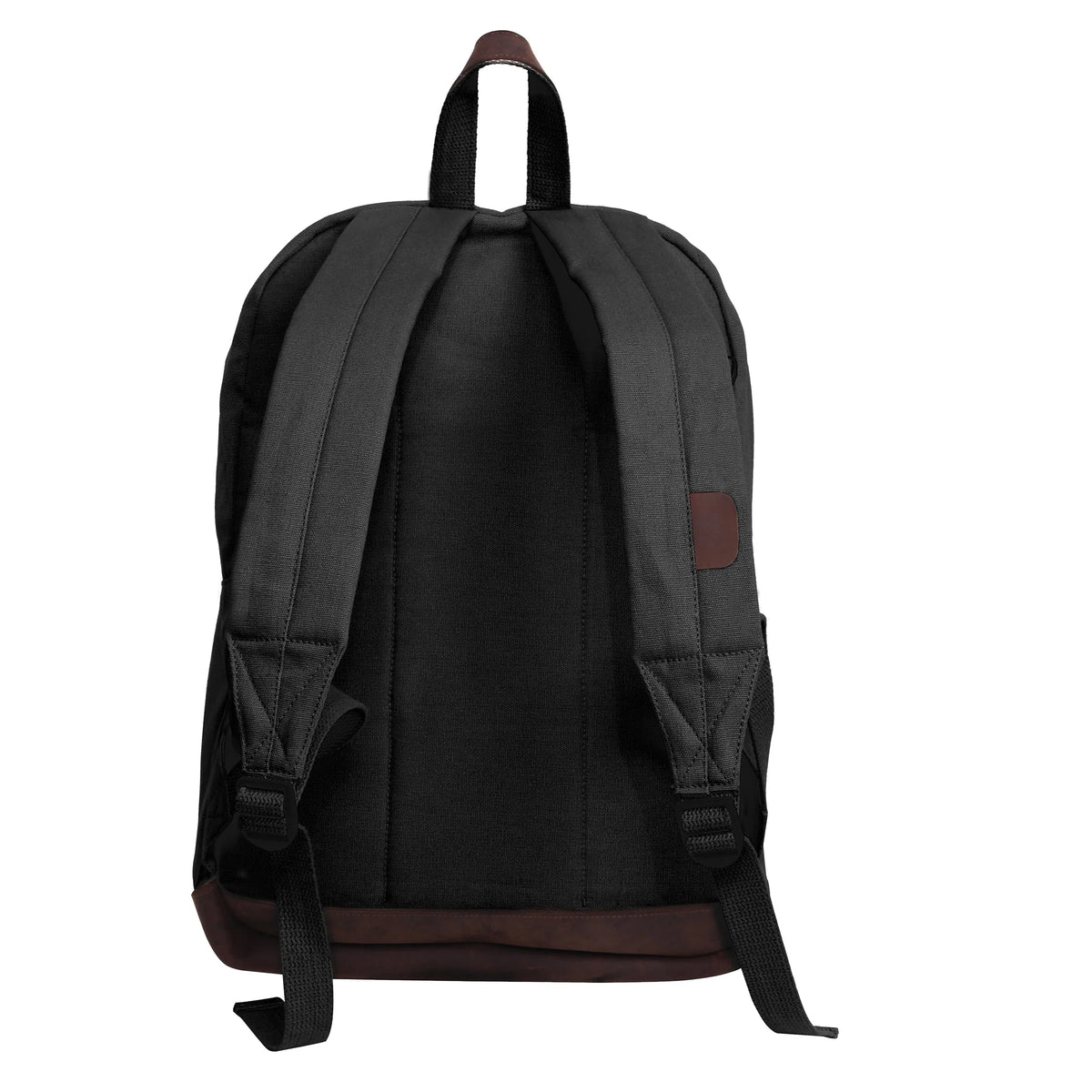Vintage Canvas Teardrop Backpack with Leather Accents