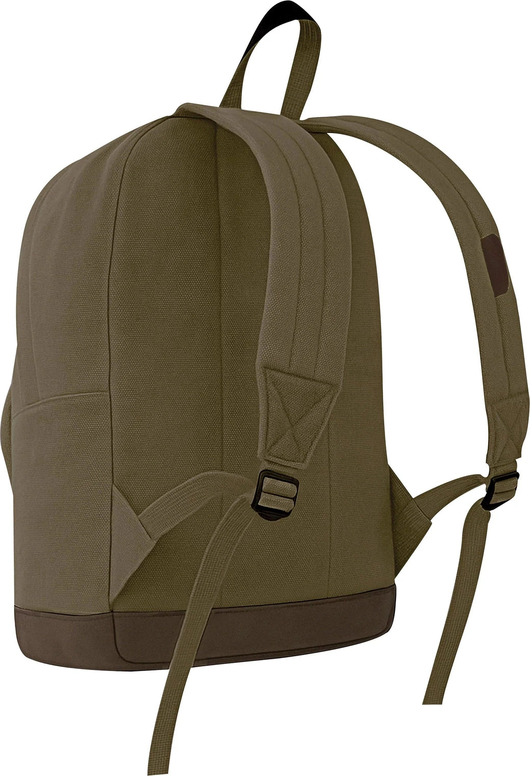 Vintage Canvas Teardrop Backpack with Leather Accents