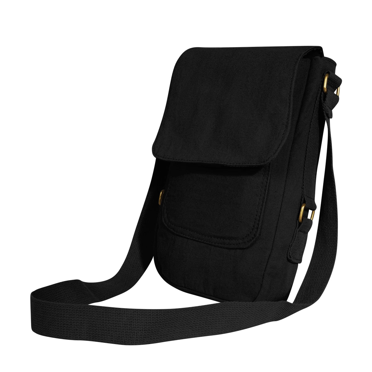 Vintage Canvas Tech Bag - Black