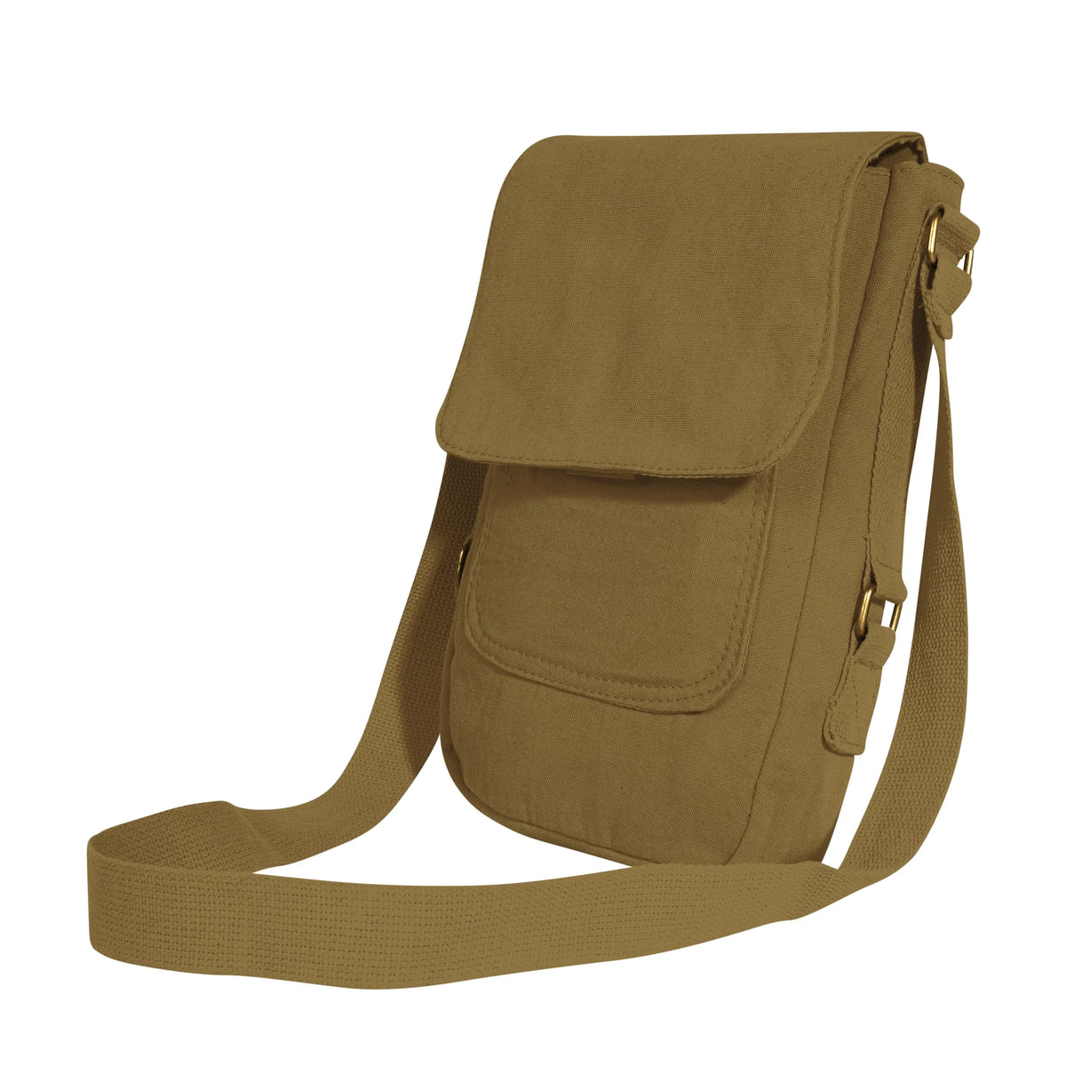 Vintage Canvas Tech Bag - Coyote Brown