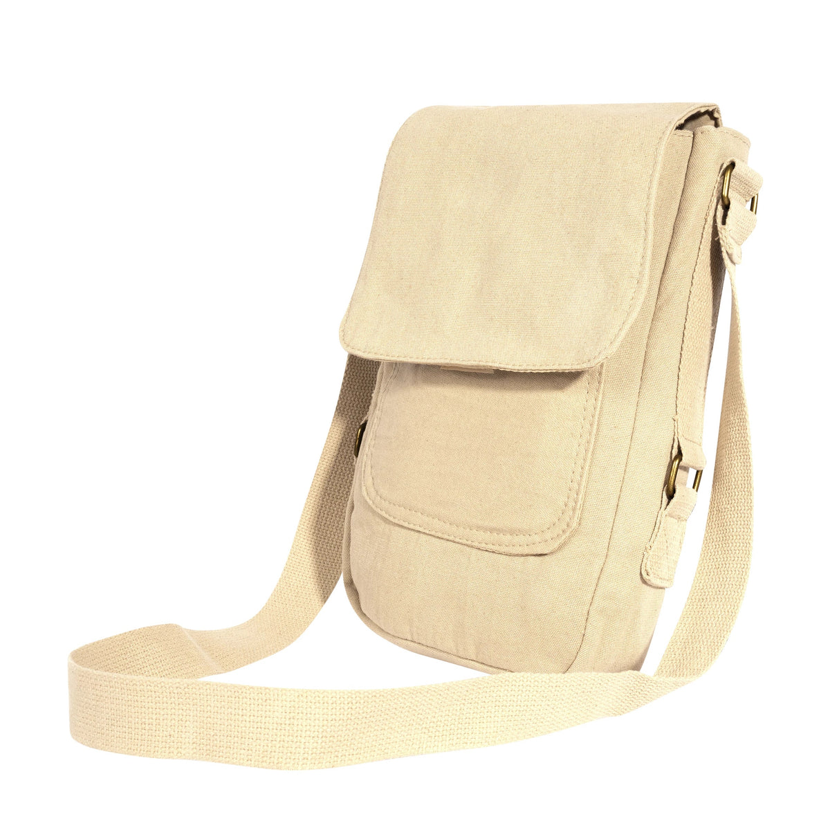 Vintage Canvas Tech Bag - Khaki