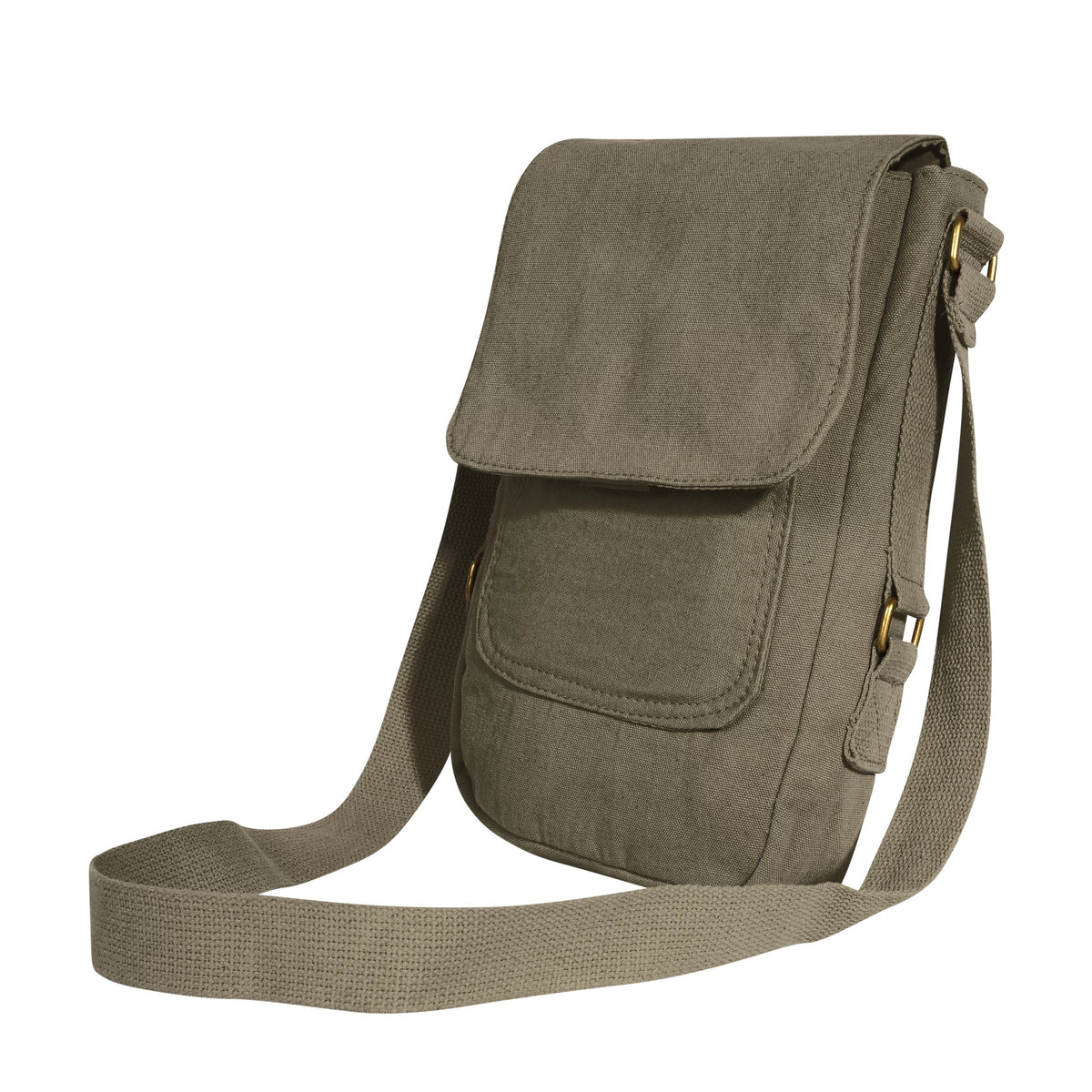 Vintage Canvas Tech Bag - Olive Drab
