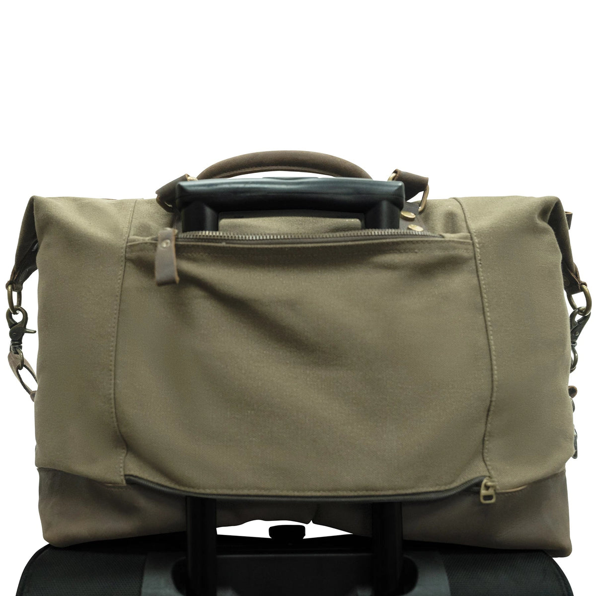 Vintage Carry-on Travel Bag - Olive Drab